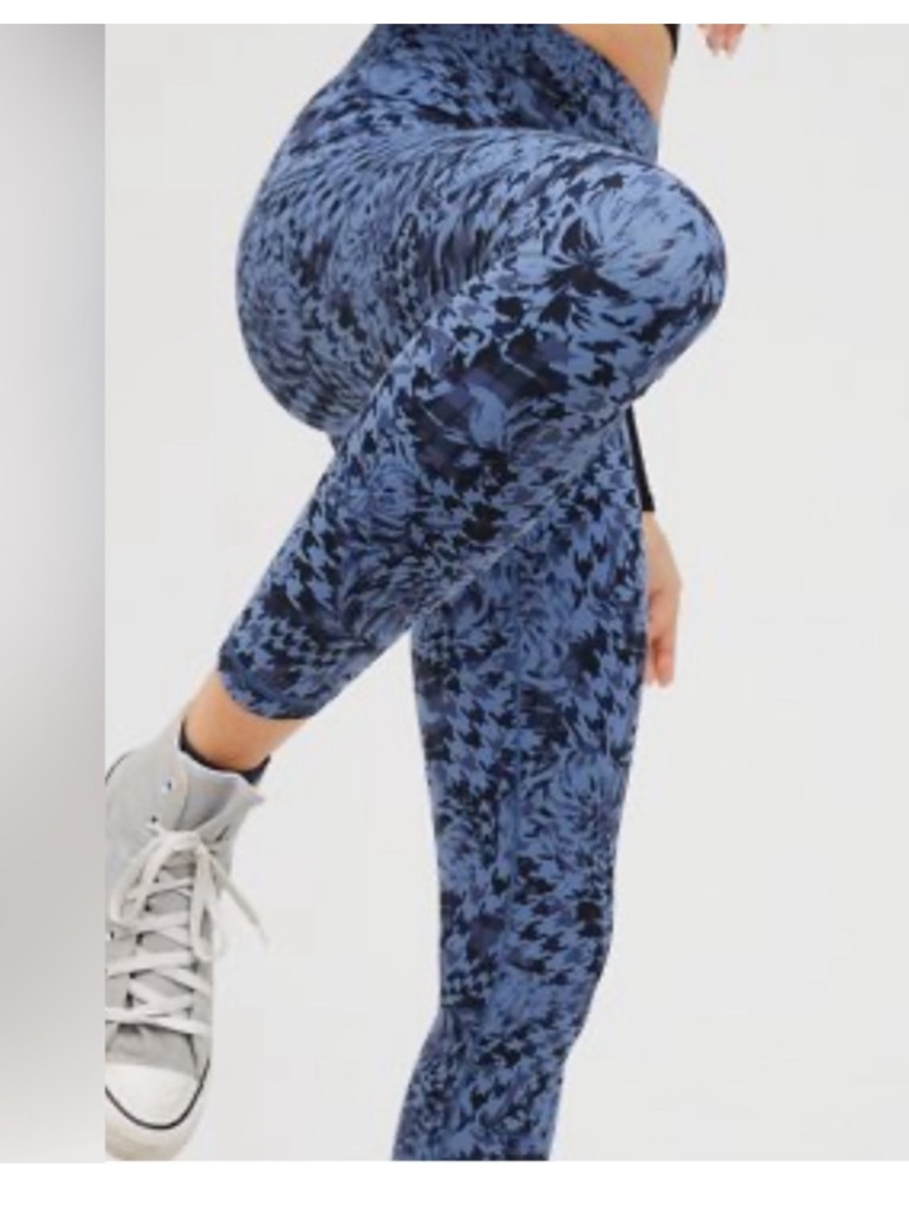 Offline By Aerie 7/8 Real Me Leggings Marbled Blue Small NWT